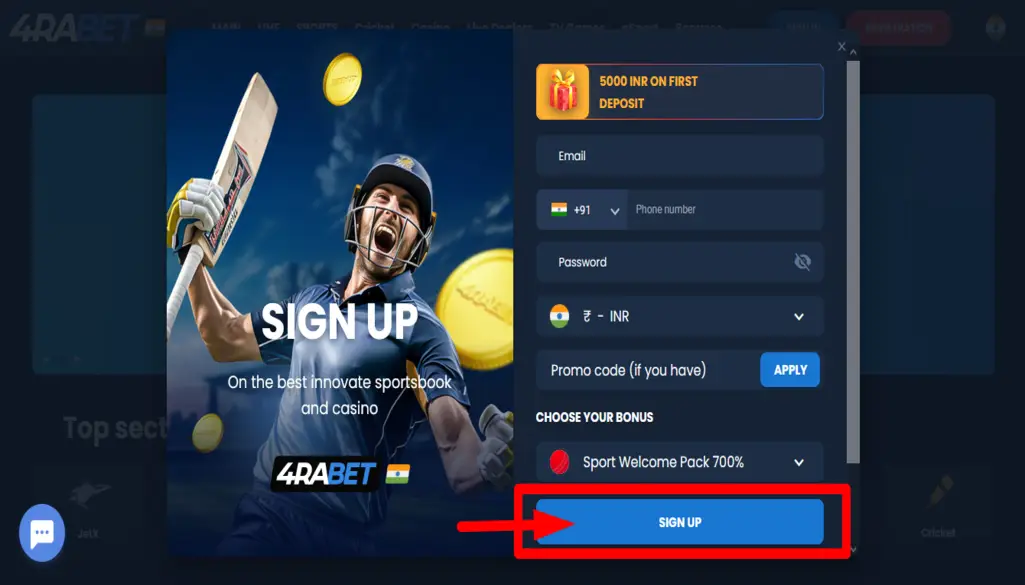 Register & Login Aviator Game at 4RaBet
